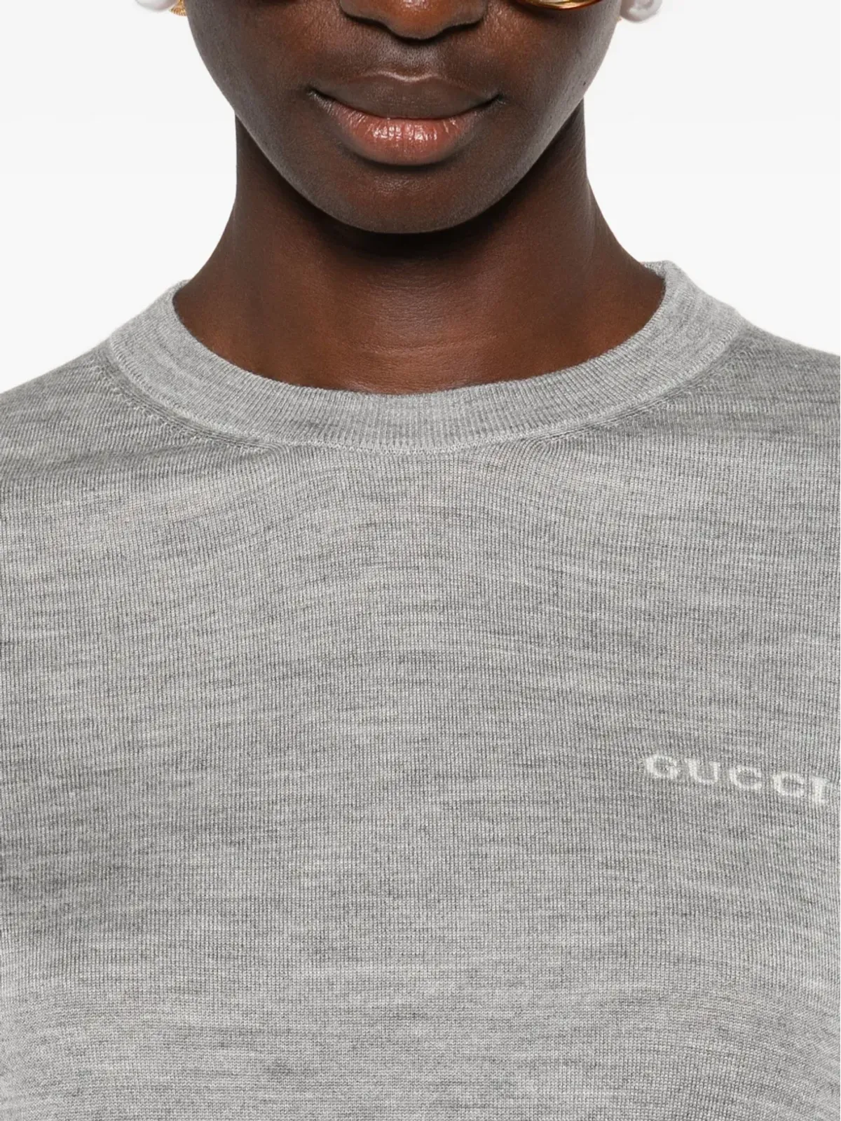 Gucci ロゴ刺繍入り半袖Tシャツ - 画像5
