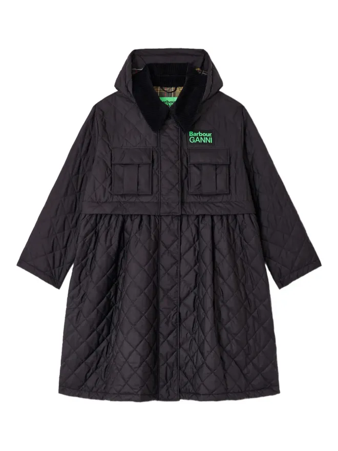 Ganni GANNI x Barbour キルテッドコートの商品画像