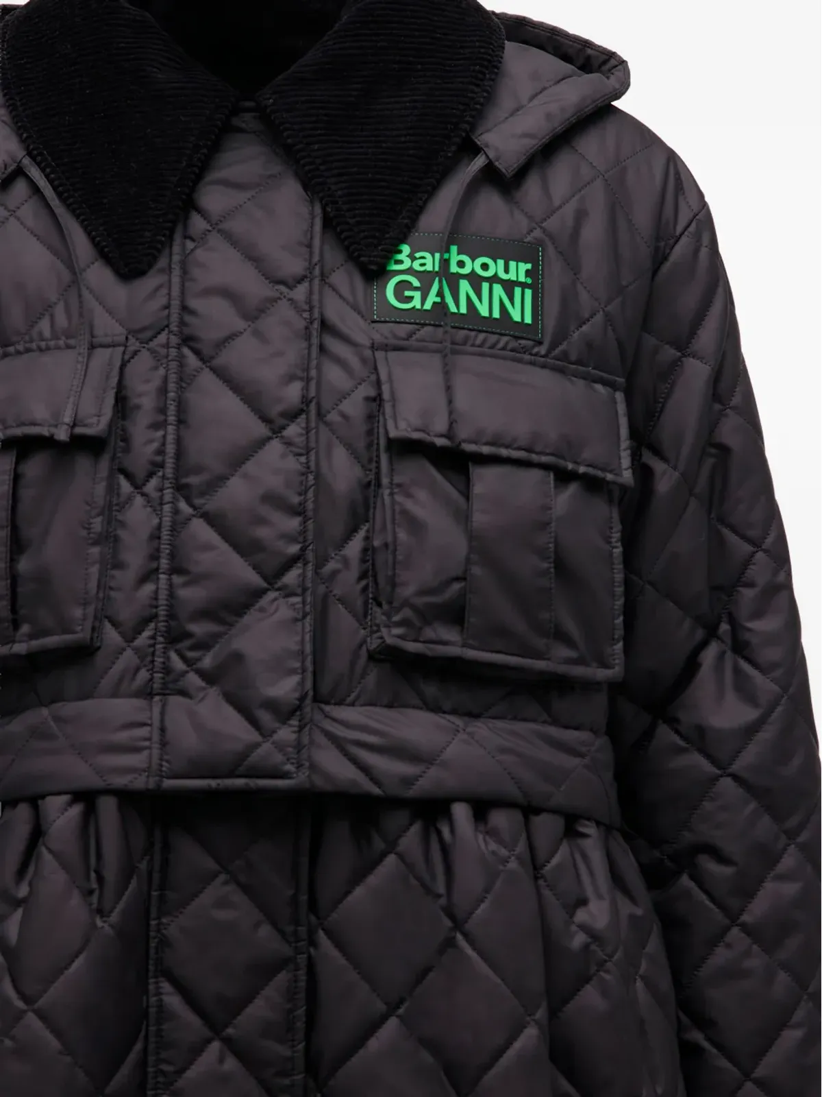 GANNI x Barbour キルテッドコート - 画像5