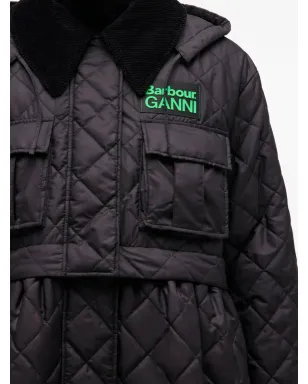 GANNI x Barbour キルテッドコート - サムネイル5