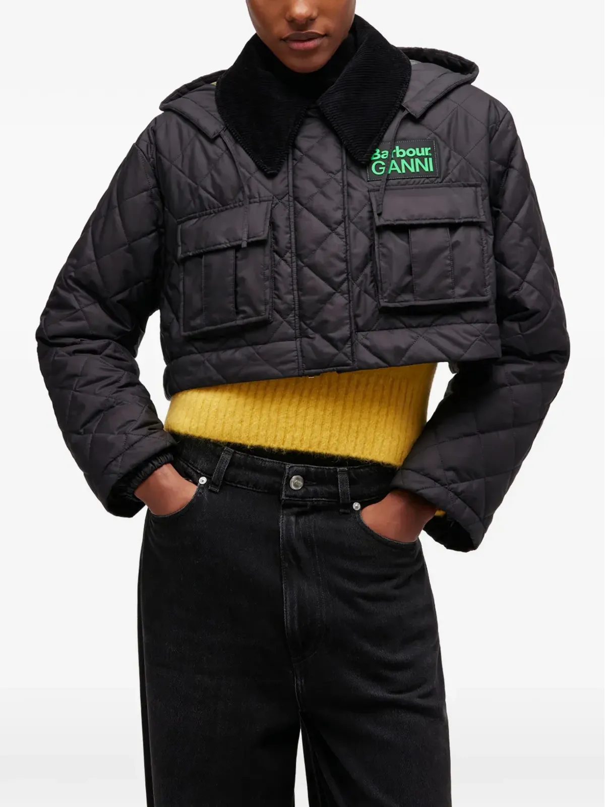 GANNI x Barbour キルテッドコート - 画像4