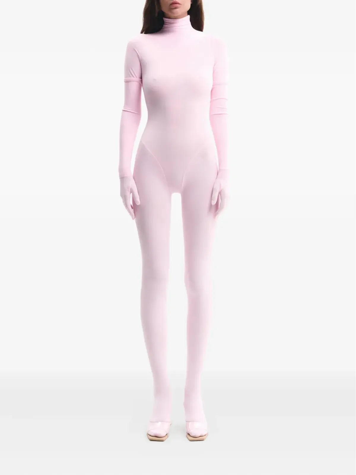 Lika ハイネック・グローブ付きボディスーツ - 画像2