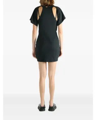 Alexander Wang カットアウトドレープミニドレス - ブラック - サムネイル4