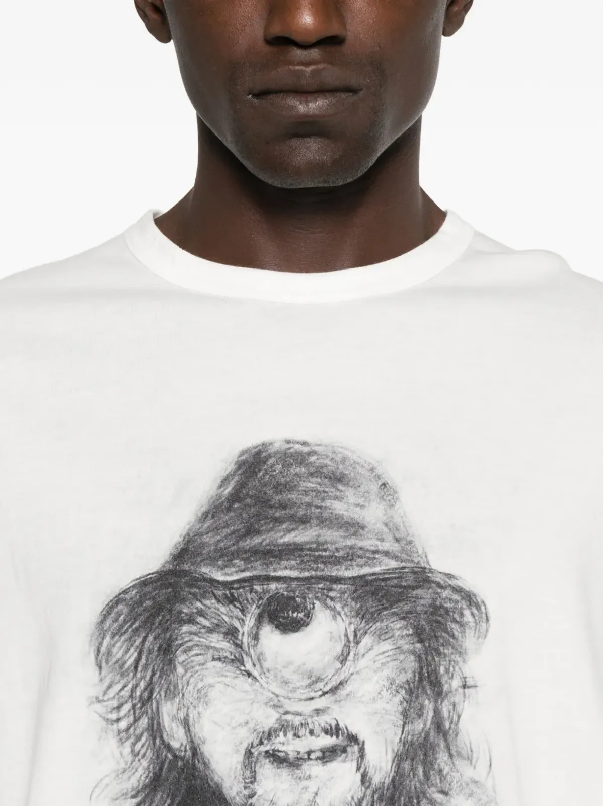 Yohji Yamamoto スケッチプリントTシャツ - 画像4