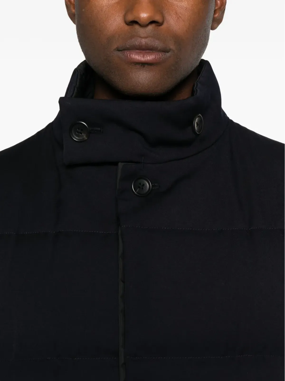 Yohji Yamamoto ハイネック パディッド ジャケット - 画像5