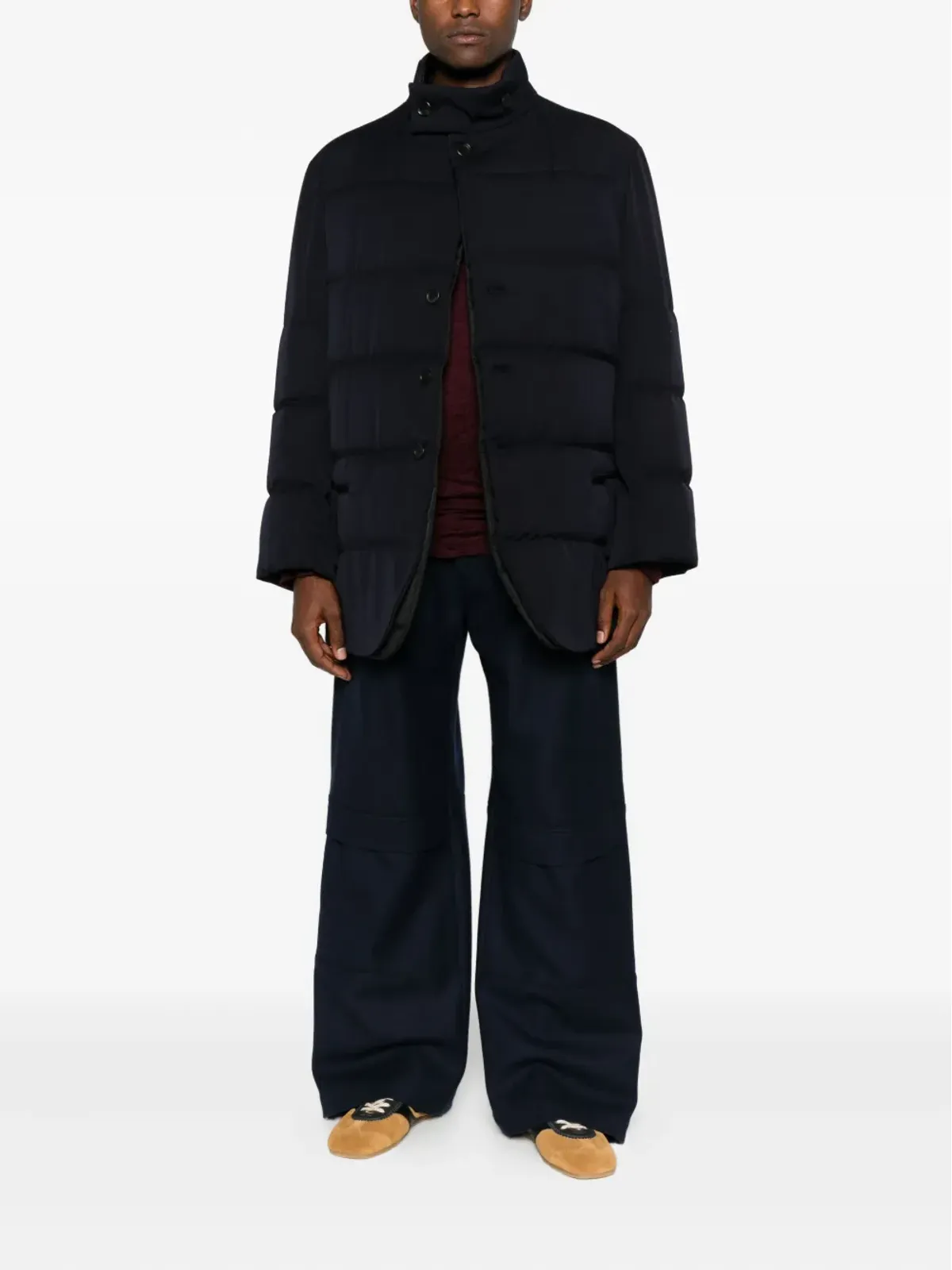Yohji Yamamoto ハイネック パディッド ジャケット - 画像2