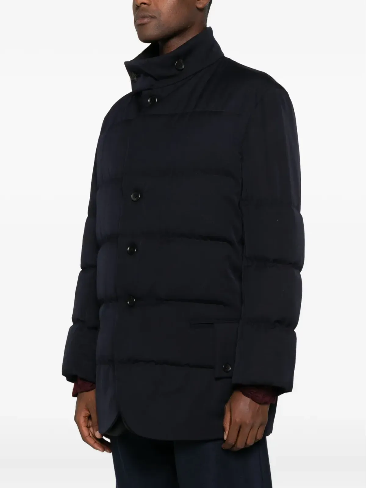 Yohji Yamamoto ハイネック パディッド ジャケット - 画像3