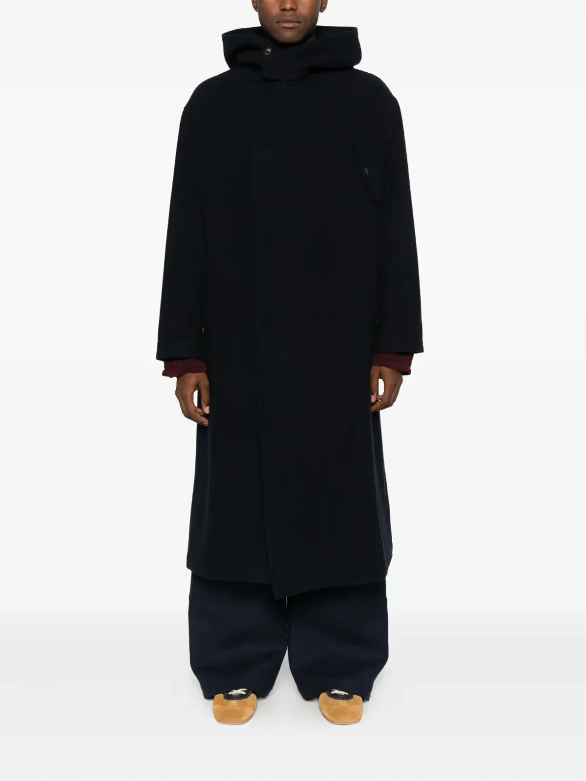 Yohji Yamamoto フード付きダッフルコート - 画像2