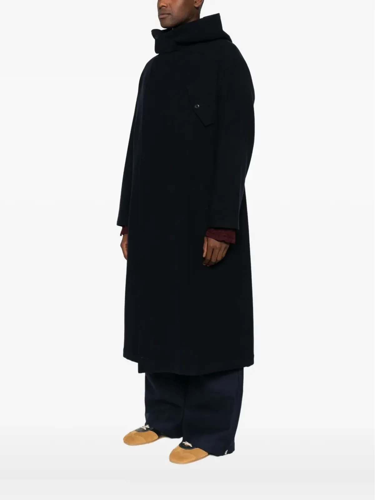 Yohji Yamamoto フード付きダッフルコート - 画像3