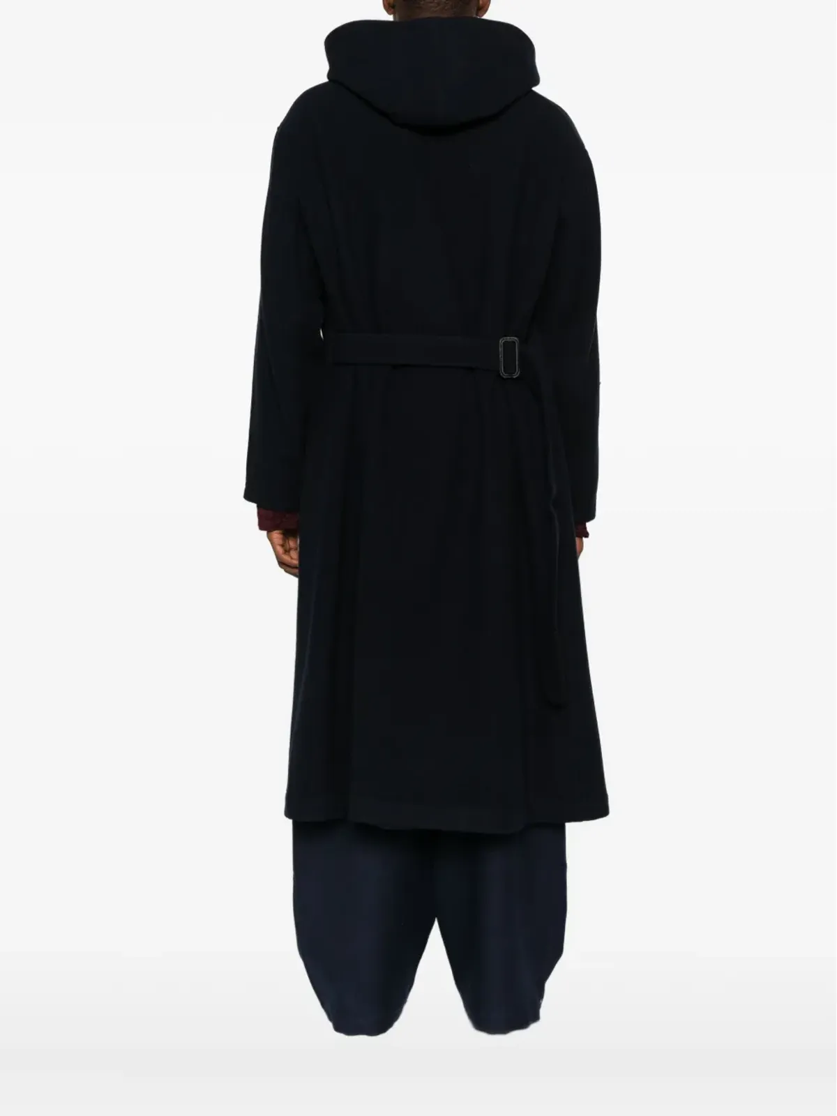 Yohji Yamamoto フード付きダッフルコート - 画像4