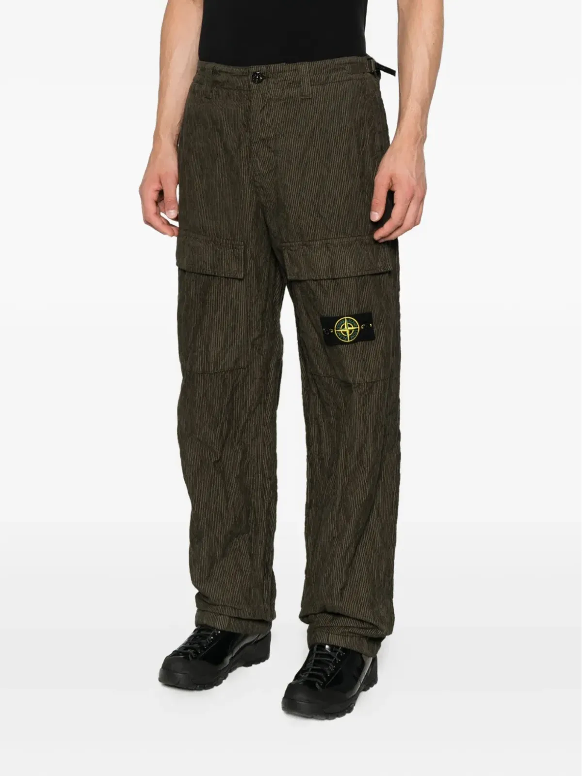 Stone Island しわ加工コーデュロイストレートパンツ - 画像3