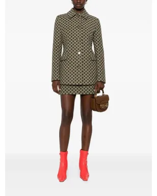 Gucci シングルブレスト襟付きツイードジャケット - サムネイル2