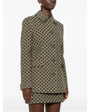 Gucci シングルブレスト襟付きツイードジャケット - サムネイル3