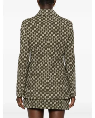 Gucci シングルブレスト襟付きツイードジャケット - サムネイル4