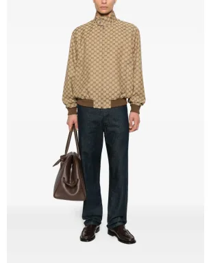 Gucci モノグラムジップアップボンバージャケット - サムネイル2