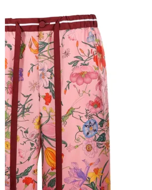 Gucci 花柄プリント ドローコード付きパンツ - サムネイル3
