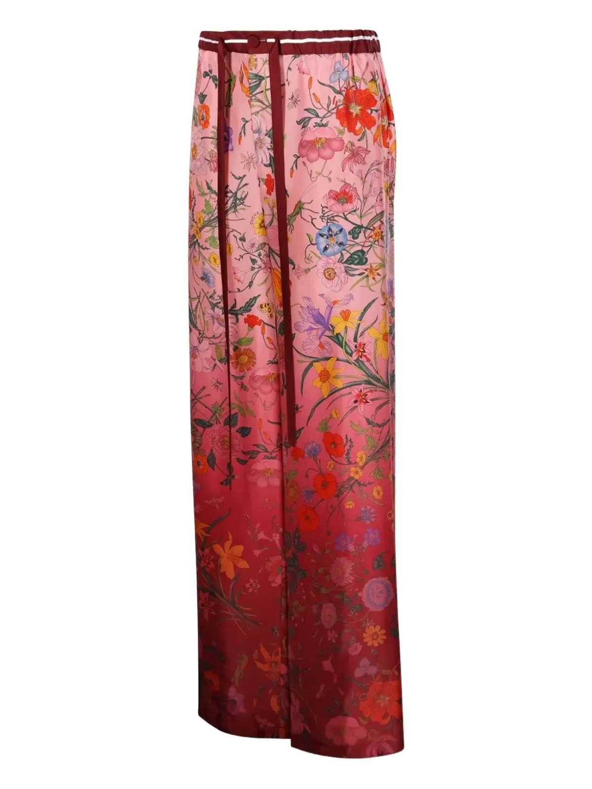 Gucci 花柄プリント ドローコード付きパンツ - 画像4