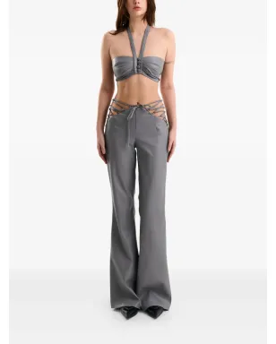 Lika lace-up flared trousers - Grey - サムネイル2