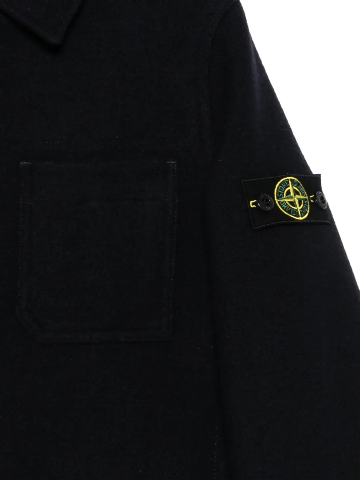 Stone Island Junior パッチポケットジップフロントジャケット - 画像3