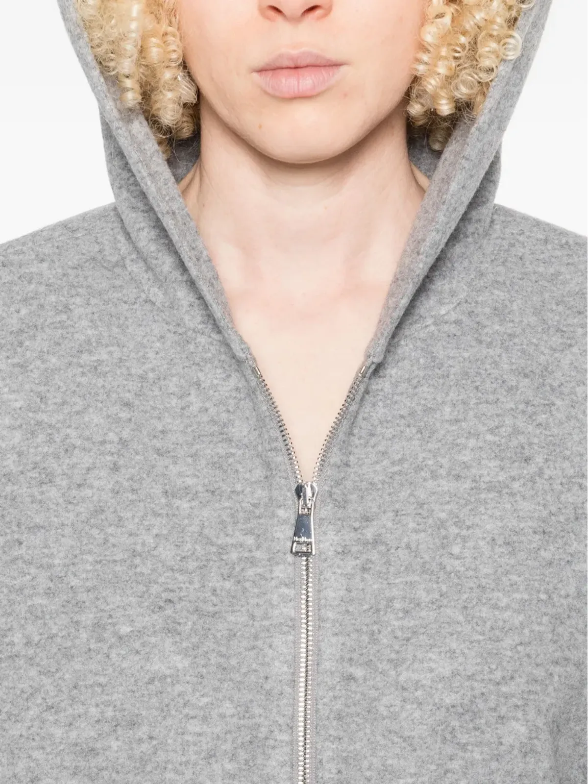 Max Mara ジップアップ ウール混紡 フーディー - 画像5