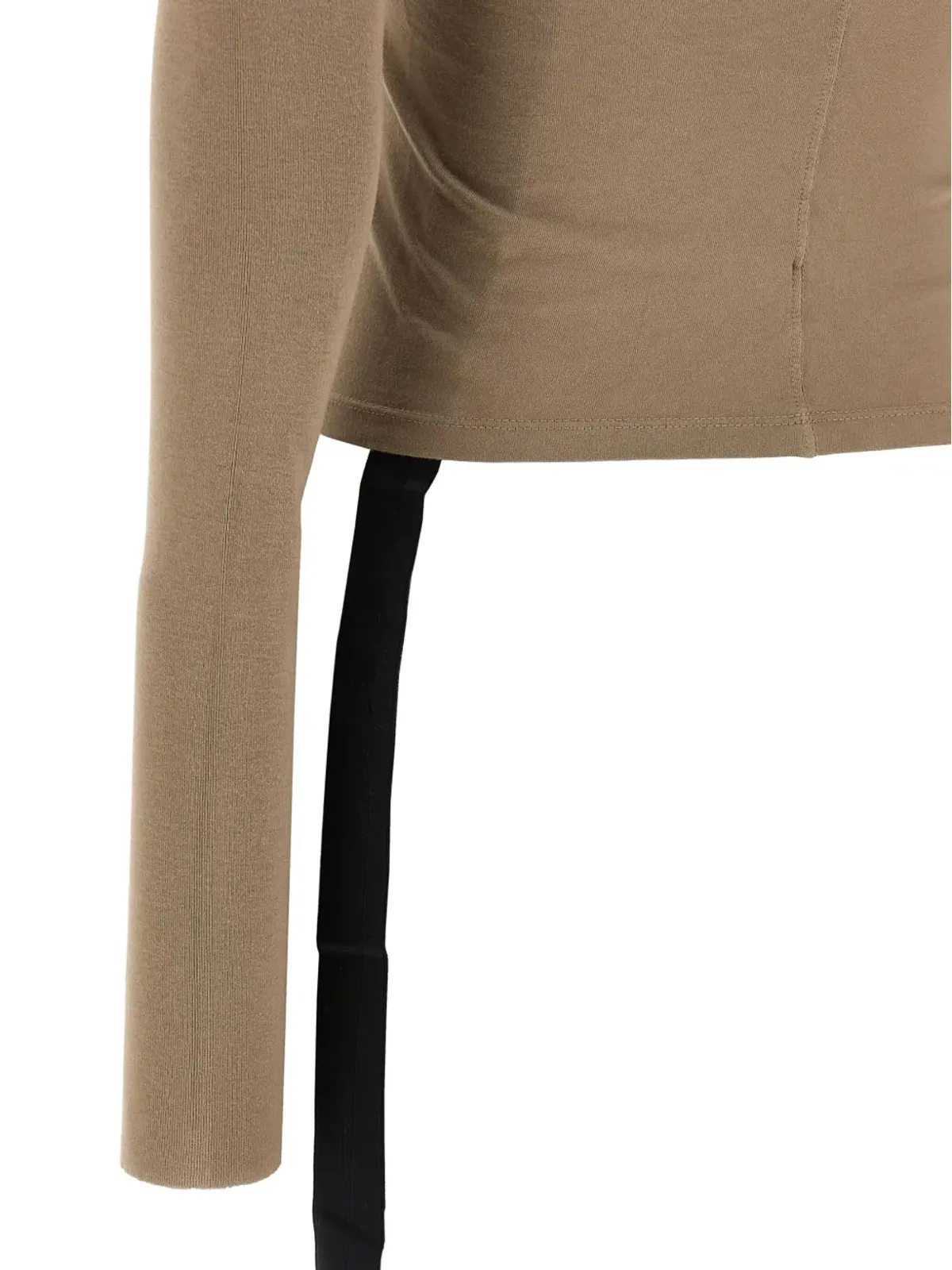 Rick Owens DRKSHDW Ziggy アシンメトリックネックライン Tシャツ - 画像3