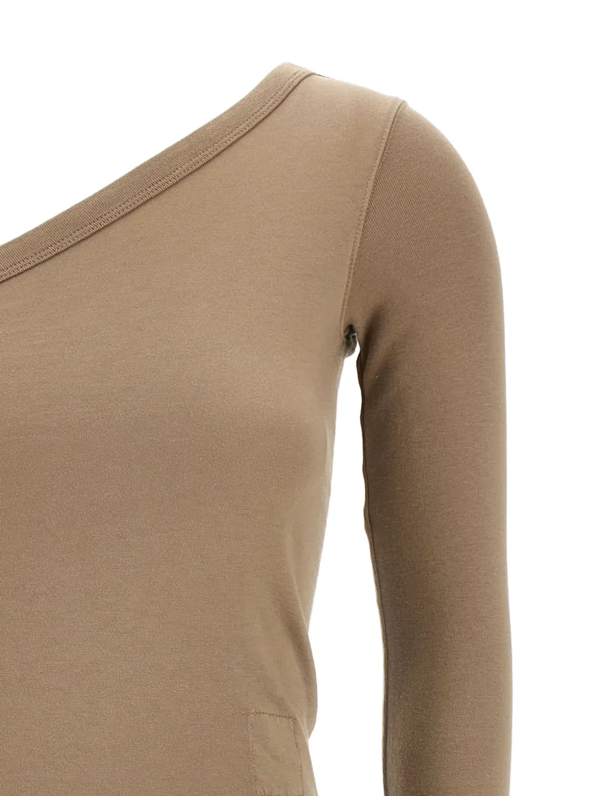 Rick Owens DRKSHDW Ziggy アシンメトリックネックライン Tシャツ - 画像4