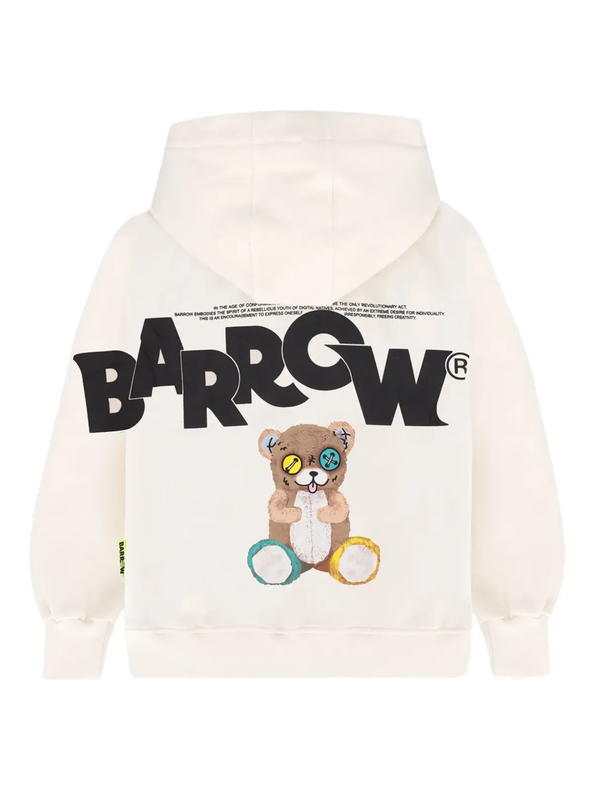 Barrow kids ベアプリント フード付きパーカー - 画像2