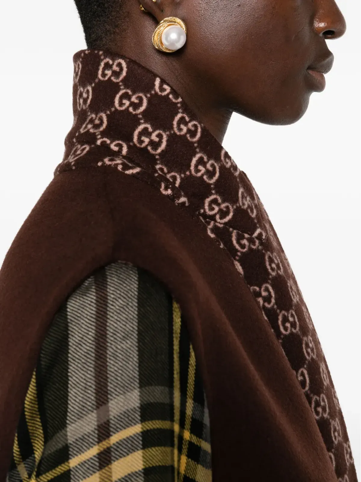 Gucci ダブルブレストノースリーブコート - 画像5