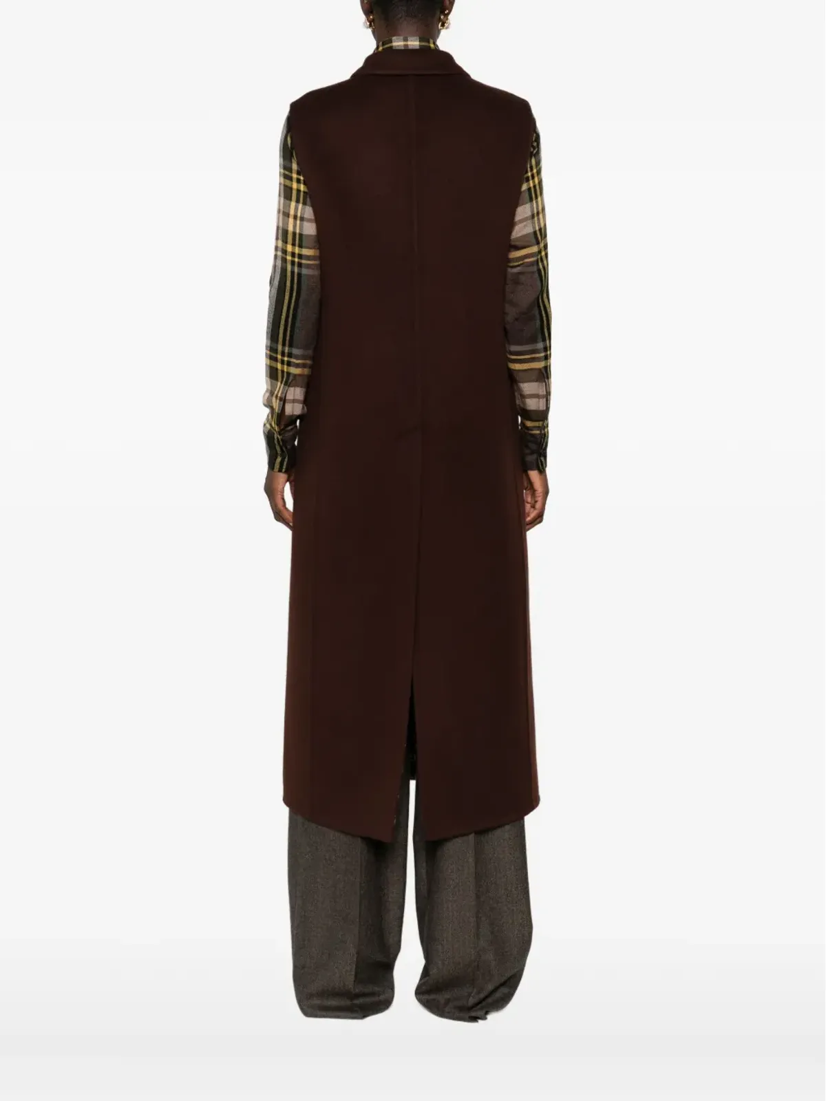 Gucci ダブルブレストノースリーブコート - 画像4
