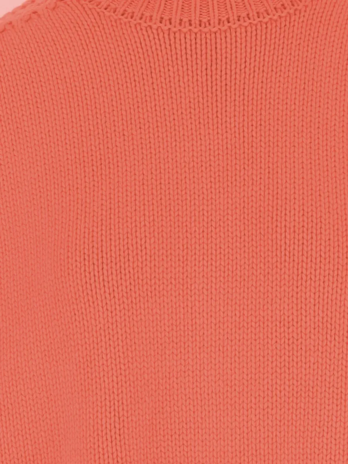 SA SU PHI オレンジ カシミア クルーネックセーター - 画像3