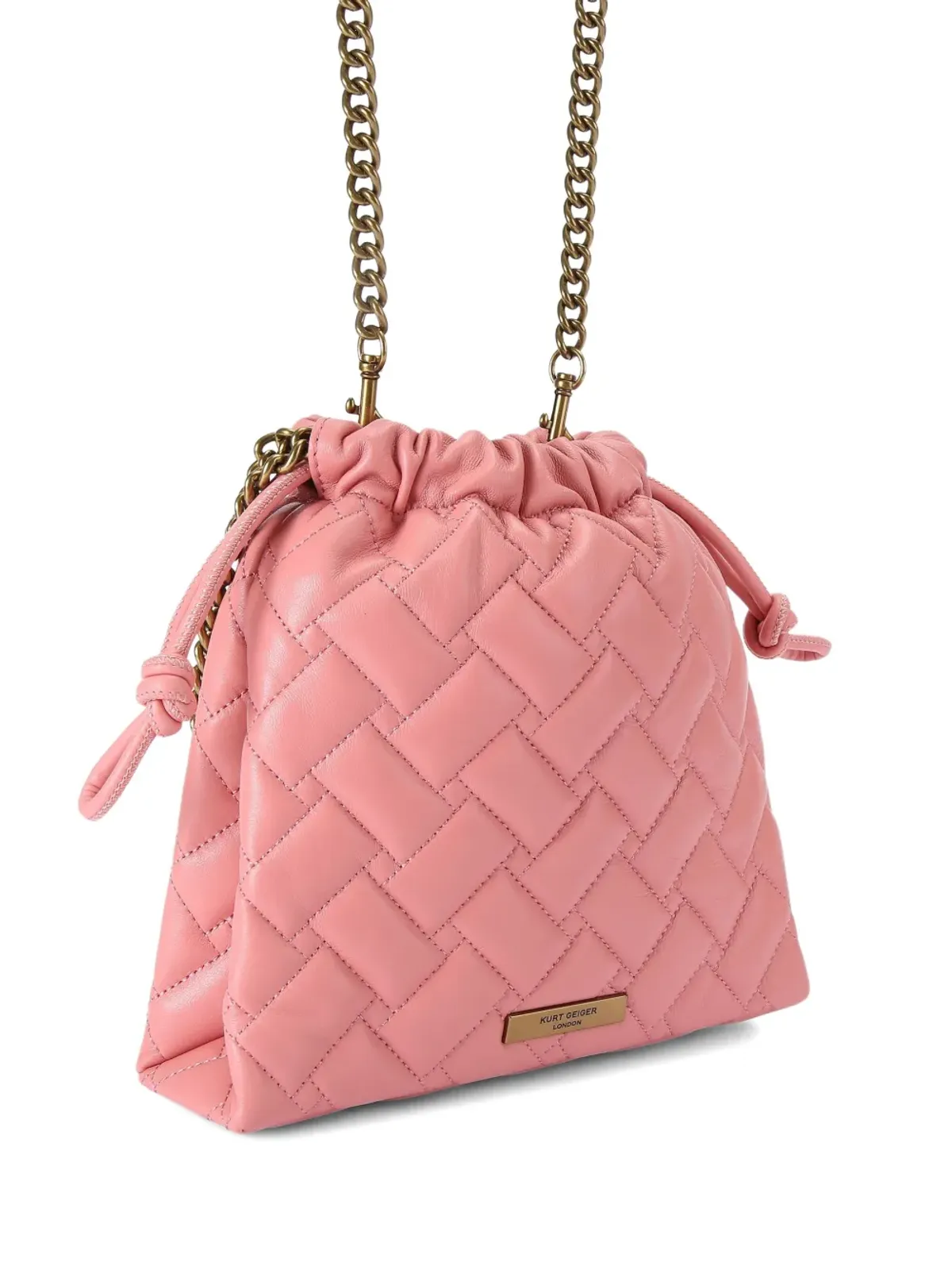 Kurt Geiger London キルテッドチェーンストラップショルダーバッグ - 画像3