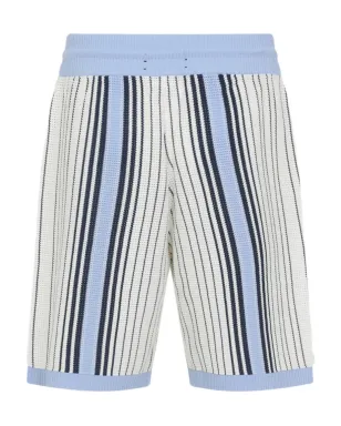 AMIRI striped knit deck shorts - Blue - サムネイル2