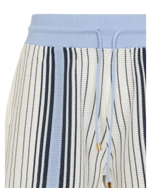 AMIRI striped knit deck shorts - Blue - サムネイル3