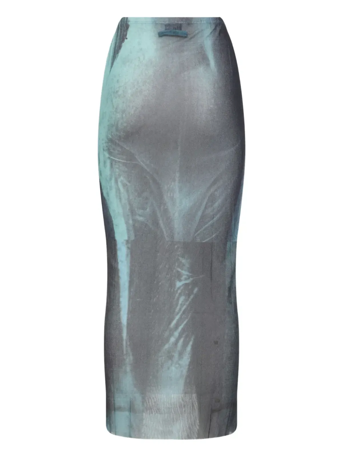 Jean Paul Gaultier ウォータープリント ロングスカート - Blue - 画像2