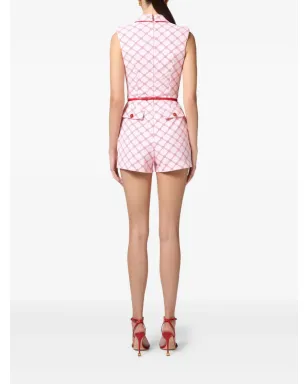 Elisabetta Franchi ダブルブレスト ロゴプリント プレイスーツ - サムネイル3