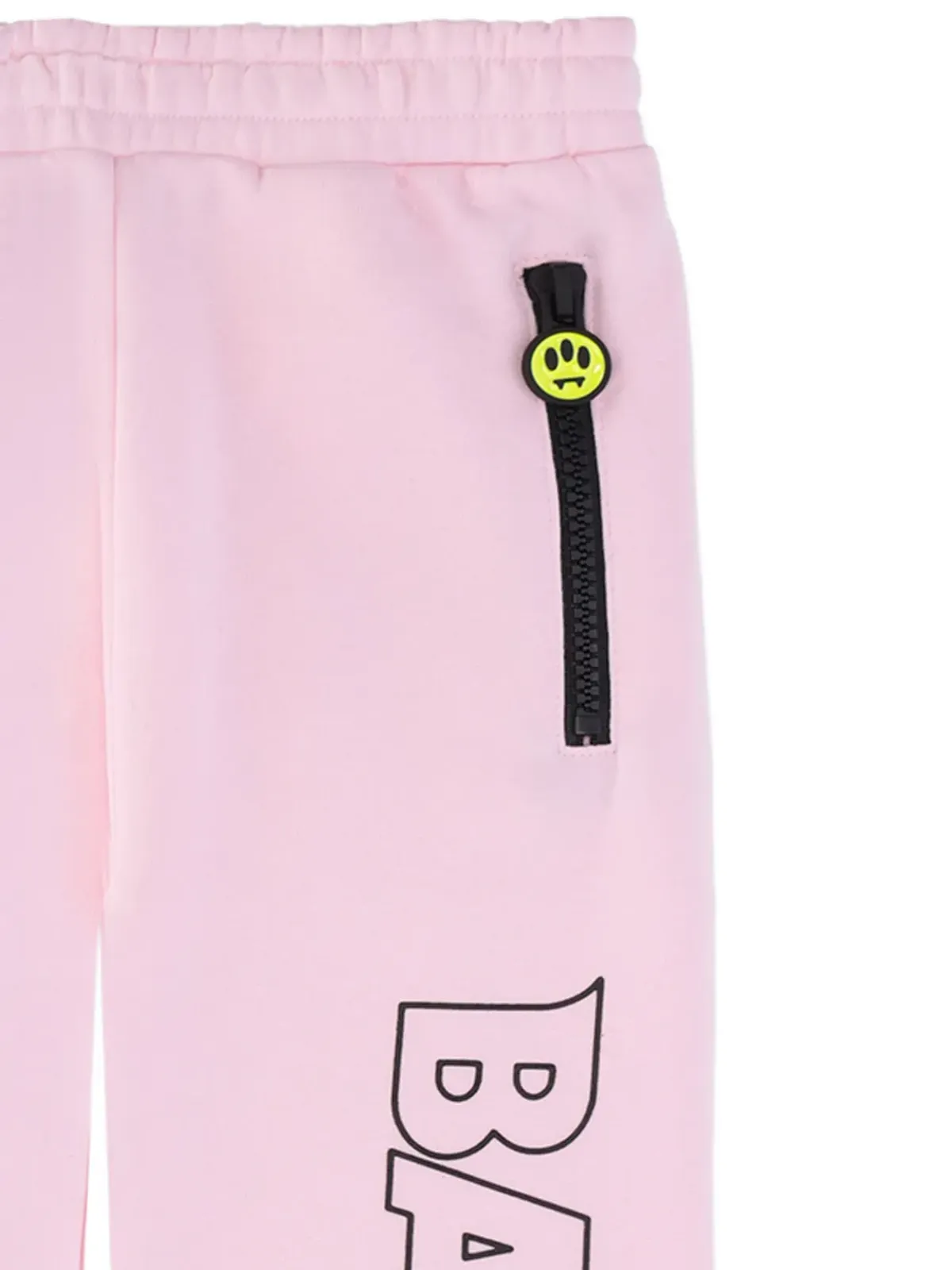 Barrow kids スマイリーフェイス ジップディテール トラックパンツ - 画像3
