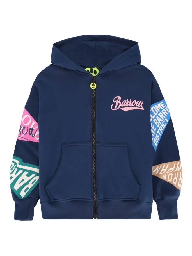 Barrow kids Barrow kids パウプリントジップフードパーカーの商品画像