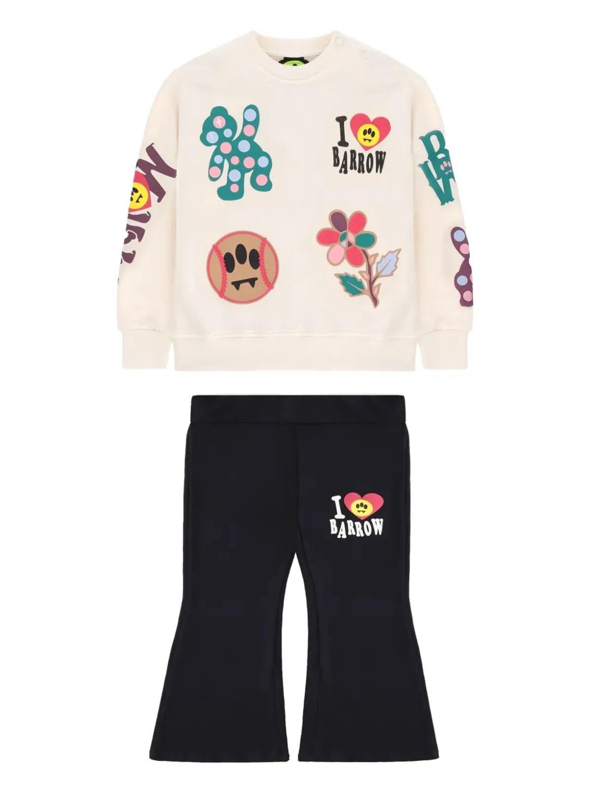 Barrow kids ロゴプリント入りディテール トラックスーツ - Neutrals - 画像1