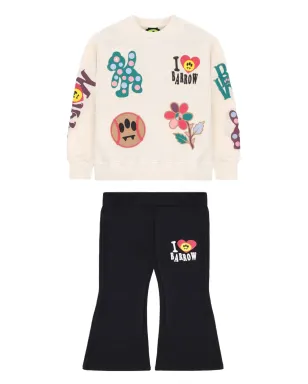 Barrow kids ロゴプリント入りディテール トラックスーツ - Neutrals - サムネイル1