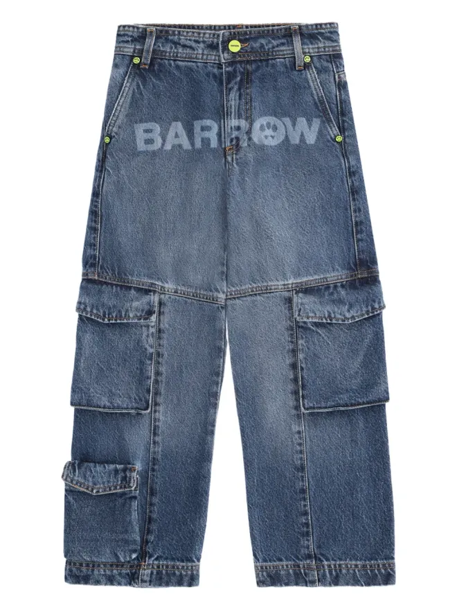Barrow kids Barrow kids ボーイズ カーゴポケット ロゴ ジーンズの商品画像