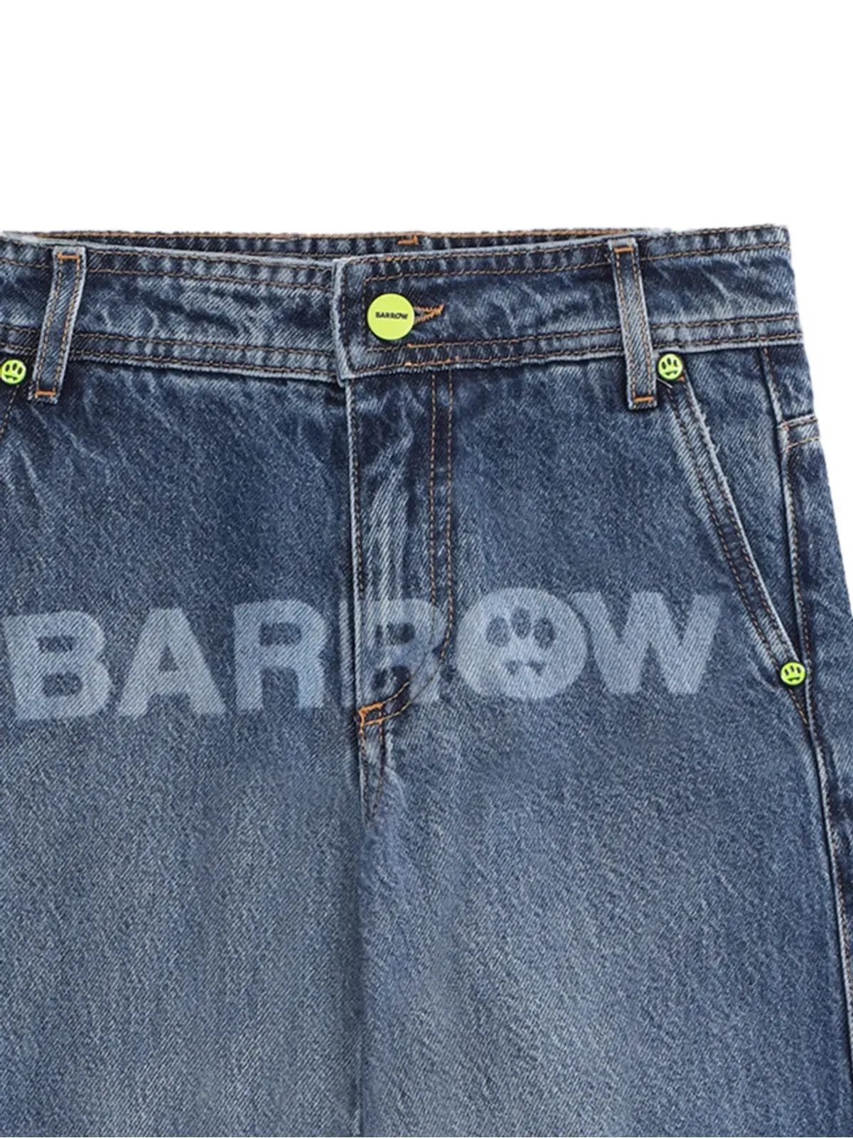 Barrow kids ボーイズ カーゴポケット ロゴ ジーンズ - 画像2