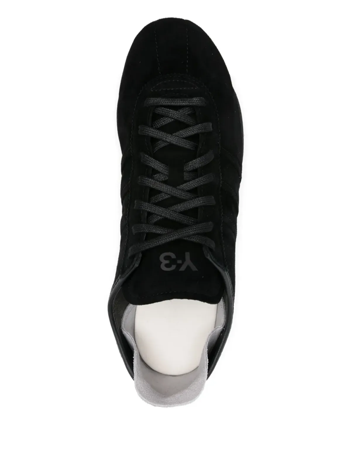 Y-3 スウェードレザー スニーカー - ブラック - 画像4