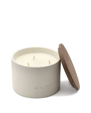 Society Limonta Te' Matcha 三芯木蓋付きキャンドル - ホワイト - サムネイル1