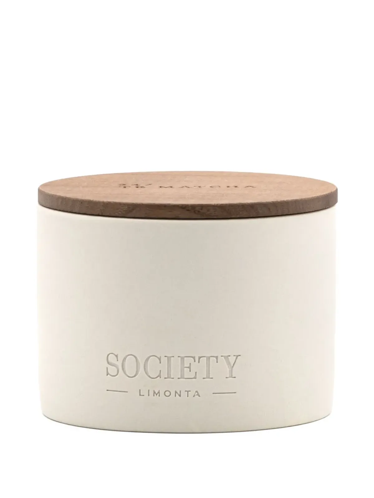 Society Limonta Te' Matcha 三芯木蓋付きキャンドル - ホワイト - 画像4