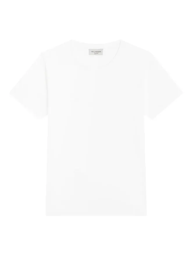 Paul & Shark Paul & Shark ロゴ刺繍コットンTシャツ - Whiteの商品画像