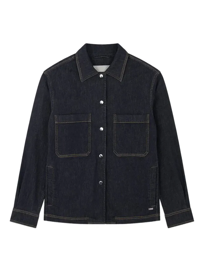 Paul & Shark Paul & Shark デニム風ストレッチコットンオーバーシャツの商品画像