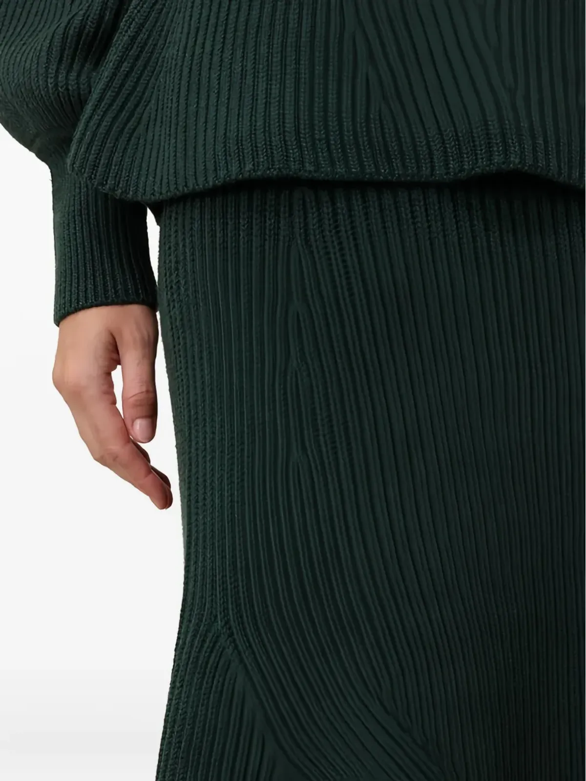 ZIMMERMANN ヒプノティック リブ編みミディスカート - 画像5