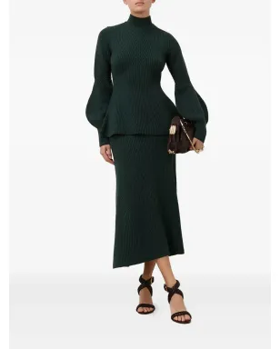 ZIMMERMANN ヒプノティック リブ編みミディスカート - サムネイル2