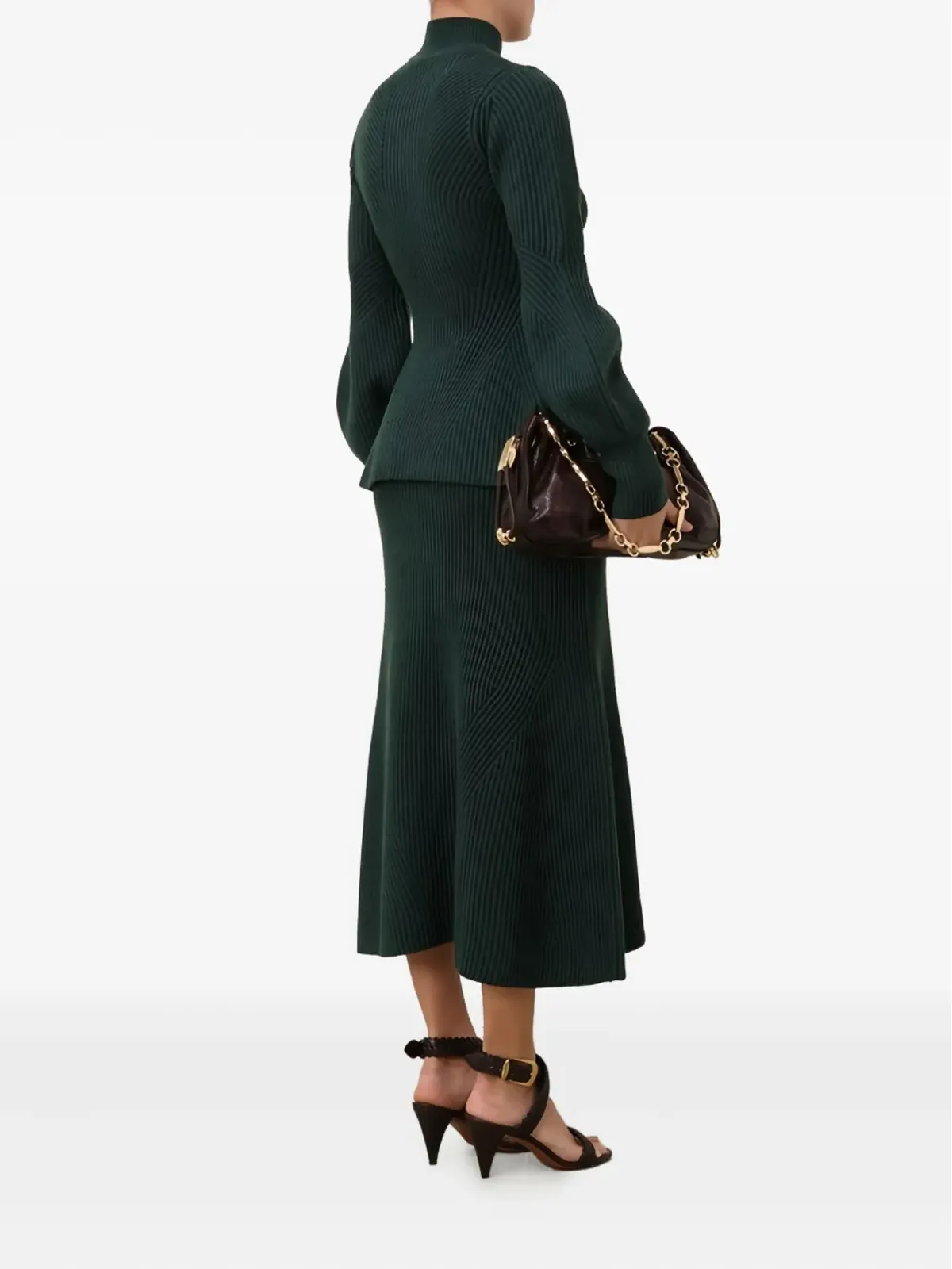 ZIMMERMANN ヒプノティック リブ編みミディスカート - 画像4