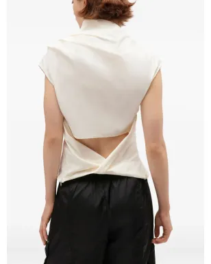 GANNI ドレープカウルネックトップ - サムネイル4